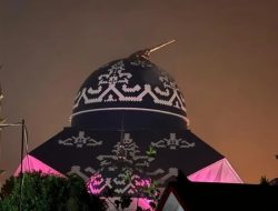 Hujan Deras dan Angin Kencang Melanda Batam, Kubah Masjid Agung Raja Hamidah Patah