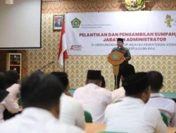 Mutasi Pejabat di Lingkungan Jajaran Kanwil Kemenag Kepri, Berikut Daftar Namanya