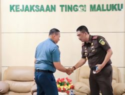 Kajati Maluku Agoes Soenanto Prasetyo, S.H,.M.H Menerima Kunjungan Kerja dan Silaturrahmi dari Danlantamal IX Ambon