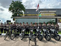 Tingkatkan Kewaspadaan, Polsek Bandara Hang Nadim Batam Gelar Pengecekan Rutin