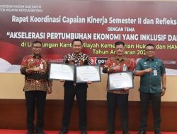 Rutan Kelas IIA Batam Sabet Dua Penghargaan Kategori Kinerja Terbaik Dari Kanwil Kemenkum HAM Kepri