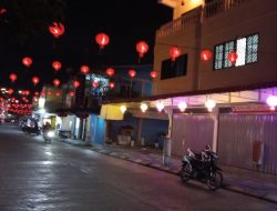 Semarak Lampion Warnai Jalan Merdeka di Belakang Padang 