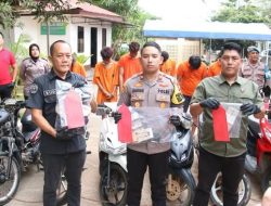 Gelar Konferensi Pers Akhir Tahun 2024, Polsek Sei Beduk Ungkap Tiga Kasus Pencurian Kendaraan Bermotor