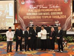 Rapat Pleno Terbuka, KPU Resmi Tetapkan Ansar-Nyanyang Gubernur dan Wagub Kepri Terpilih