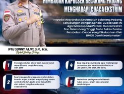 Kapolsek Belakang Padang Iptu Sonny Fajri, SH., MH Himbau Masyarakat Belakang Padang dan Pulau Kecil Terluar Waspada Cuaca Ekstrim