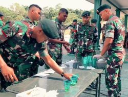 Komandan Yonif 136/TS di Batam Mendadak Tes Urine Seluruh Prajurit Tuah Sakti