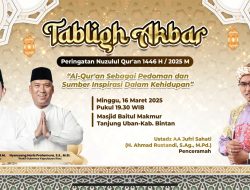 Pemprov Kepri Hadirkan Ustadz AA Jufri Sahati di Peringatan Nuzulul Quran 1446 H