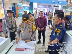Kapolresta Barelang Pimpin Pengecekan Pos Pam Fanindo dan Pelabuhan Batam Center