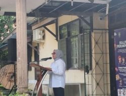 Kunjungi Shelter UPTD Batam, Menteri PPA Berpidato Dibawah Plafon Jebol