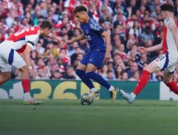 Gol Tunggal Dembele Bawa PSG Menang di Kandang Arsenal