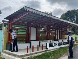 Dishub Lingga Bangun 3 Halte Sekolah di Singkep, Siswa Kini Bisa Berteduh Nyaman