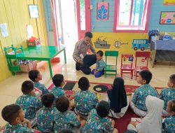 Satlantas Polres Lingga Tanamkan Kesadaran Tertib Berlalu Lintas Pada Anak Usia Dini