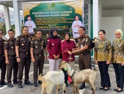 Lapas Perempuan Batam Terima Hewan Kurban dari Kejaksaan Negeri Batam