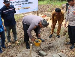 Kapolres Lingga Pimpin Peletakan Batu Pertama Pembangunan Pos Pol Desa Pekajang