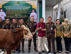 Wujud Sinergitas, Kejari Batam Serahkan Bantuan Sapi Kurban ke Lapas Batam