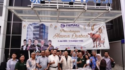 DPN Peradi Berkurban, Otto Hasibuan : Idul Adha Bukan Semata Potong Hewan Kurban, Tapi Sembelih Egoisme agar Tidak Serakah