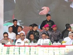 Dandim 0316/Batam Hadiri Pemusnahan Barang Bukti 2 Ton Sabu oleh BNN RI di Dataran Engku Putri