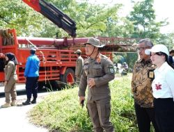 Li Claudia Pantau Langsung Pembongkaran Reklame di Kawasan Tunas Industri dan KBC Batam Center