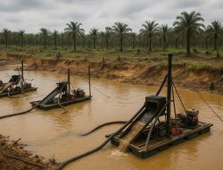 Diduga Ada Pembiaran, Kondisi Kebun PT. Agrinas Palma Nusantara Wilayah Kuansing I Sangat Memprihatinkan, Puluhan Unit Rakit PETI Kembali Gasak Aset Milik Negara.