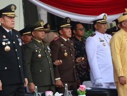 Dandim 0316/Batam Letkol Arh Yan Eka Putra.,S.Sos Hadiri Peringatan Hari Bhayangkara Ke-79 di Mapolda Kepri