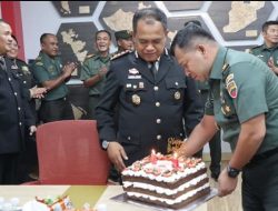 Dandim Batam Beri Kejutan Manis untuk Polresta Barelang di Hari Bhayangkara ke-79