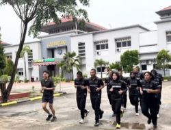 Semangat Tinggi ! CPNS Lapas Batam Gelar Lari Bersama dalam Masa Pengenalan Lingkungan