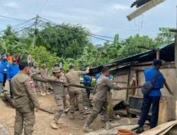 Sarang Sabu Dibongkar! Dua Rumah di Kampung Madani Batam Dihancurkan Polisi