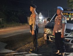Antisipasi Kriminalitas, Polsek Tegineneng Laksanakan Hunting Malam di Jalur Rawan