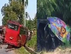Tabrakan Beruntun di Lampura, Sopir Calya Tewas di Tempat