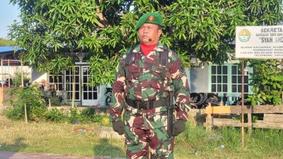 Dikenal Humanis dan Tegas, Sosok Serda Roni Sitorus Dipercaya Jadi Komandan Upacara Peringatan HUT ke-80 RI di Kecamatan Belakang Padang