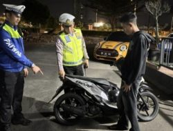 Satlantas Barelang Amankan 33 Motor dalam Razia Malam di Batam Kota, Knalpot Brong Jadi Sasaran Utama