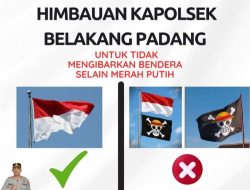 Polsek Belakang Padang Imbau Warga Hanya Kibarkan Bendera Merah Putih Selama Peringatan HUT RI ke-80