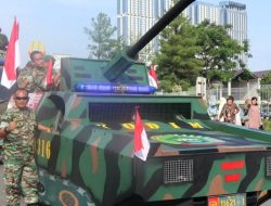 Tank Tempur TNI Kodim 0316/Batam Siap Guncang Kota Batam di Pawai HUT ke-80 Kemerdekaan RI