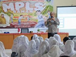 Kapolsek Belakang Padang AKP Asril Sosialisasikan Pencegahan Kenakalan Remaja di SMA Negeri 2 Batam
