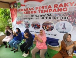 Senin Sore Penuh Riang, Warga Kebun Tempang Semakin Kompak di Pesta Rakyat HUT ke-80 RI