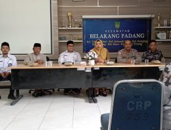 KUA dan Pemerintah Kecamatan Belakang Padang Bersinergi Gelar Rapat Lanjutan Persiapan Manaqib Qubra I