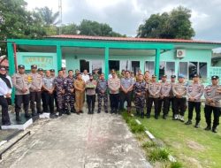 Kapolsek Belakang Padang AKP Asril Beserta Uspika Berikan Surprise HUT TNI ke-80 di Koramil 0316/05