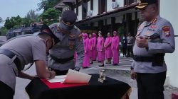 Ipda Bobby Pratama, S.H Jabat Kapolsek Bulang, Kapolresta Barelang Pimpin Upacara Serah Terima Jabatan