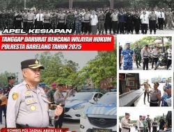 Ratusan Personel Gabungan TNI–Polri dan Instansi Kota Batam Hadiri Apel Kesiapsiagaan Tanggap Darurat Bencana di Polresta Barelang
