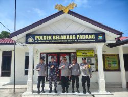 Perkuat Sinergitas di Wilayah Perbatasan, Danpos AL Pulau Sambu yang Baru Sambangi Mapolsek Belakang Padang